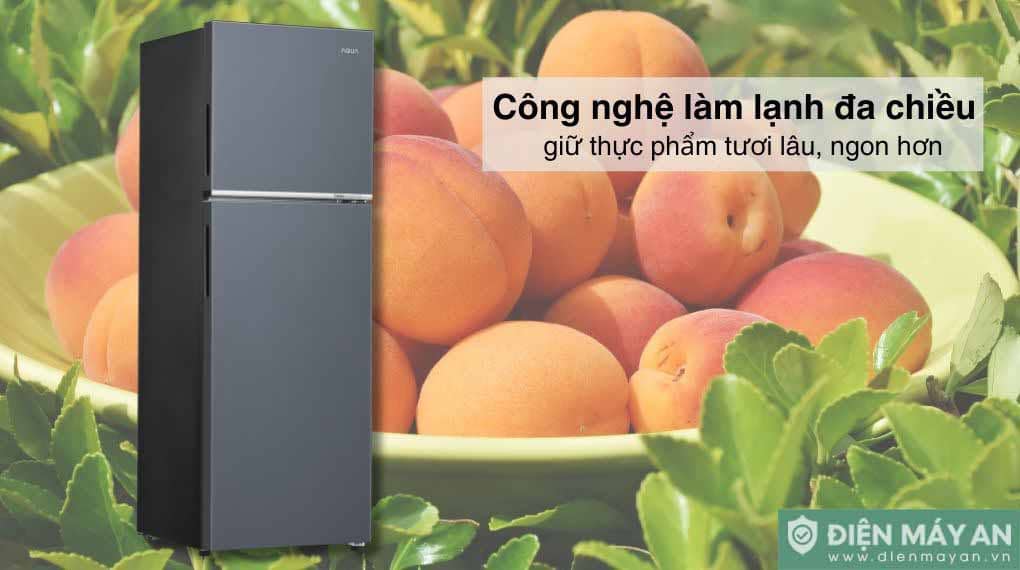 Tủ lạnh Aqua Inverter 358 lít AQR-T410FA(SL)